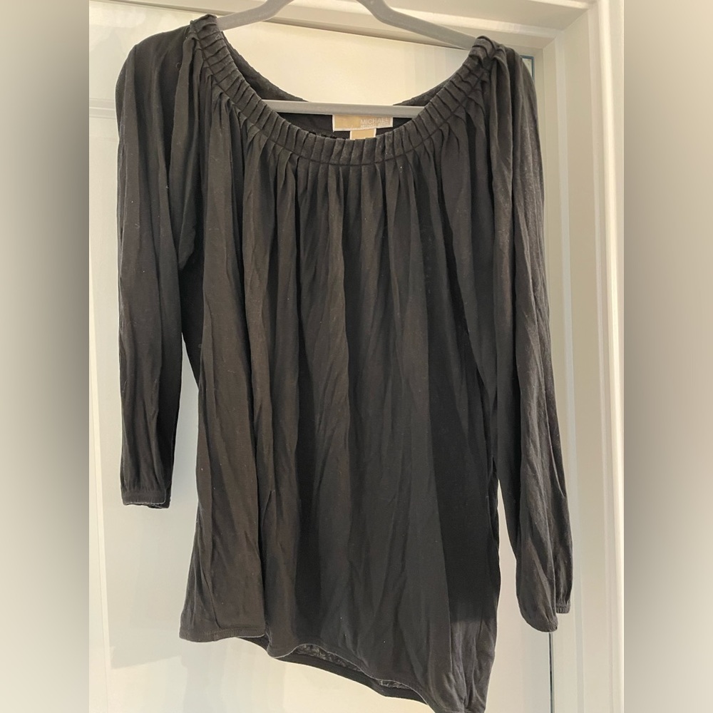 Michael Kors ruched neck top